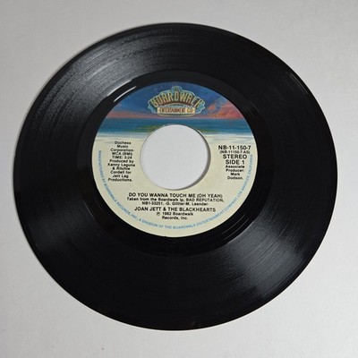 Joan Jett ''Do You Wanna Touch Me (Oh Yeah)'' 45 Tested Vg+ Picture Sleeve Rare 