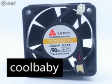 Y.S.TECH FD246025EB 6025 60mm DC 24V 0.21A Power Inverter Axial Cooling Fan