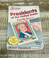 Presidents of the United States Fun-To-Know Flash Cards 1992 by Trend T-1662
