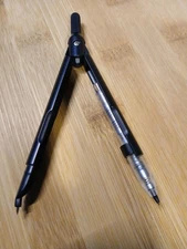 Professional Metal Compass for Geometry Drawing Math Woodworking with Eraser