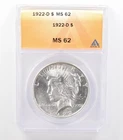 1922-D Peace Silver Dollar MS62 ANACS *6988