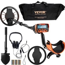 Metal Detector for Adults  Kids, 10 Inch Waterproof Search Coil with LCD Displa