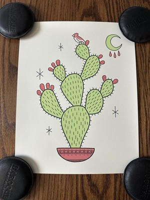 Cactus Art Print Mondo 11x14 Poster Nakatomic Inc Limited Edition Screen Print