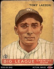 1933 Goudey #31 Tony Lazzeri Yankees HOF AUTHENTIC