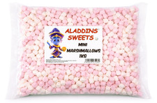 1kg Mini Marshmallows - Halal - Aladdins Sweets - Bulk Buy - baking ingredients