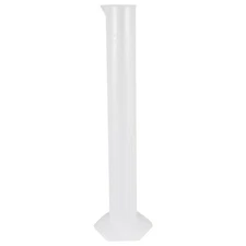 YXQ 250mL Graduated Cylinder Capacity Liquid Measuring Tool Clear White Polyp...