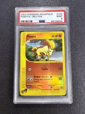 PONYTA REVERSE HOLOFOIL #102 POKEMON AQUAPOLIS PSA GRADED MINT 9 POP 28! on eBay