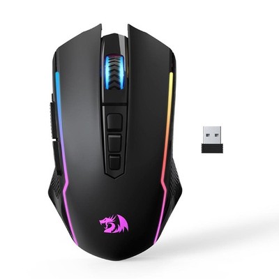 REDRAGON M914P Wireless Optical 9 Programmable Button Tri-mode Mouse 12,000 DPI