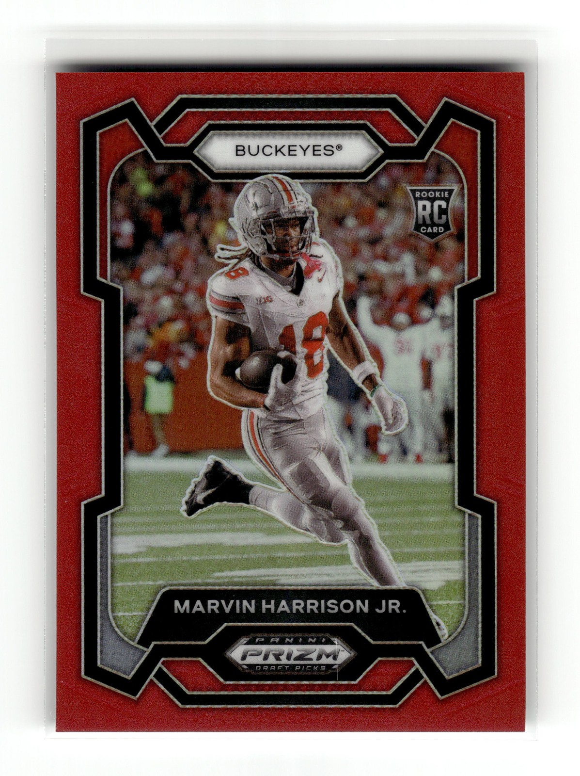 Marvin Harrison Jr. 2024 Panini Prizm Draft Picks #104 Buckeyes 209/299 Red RC