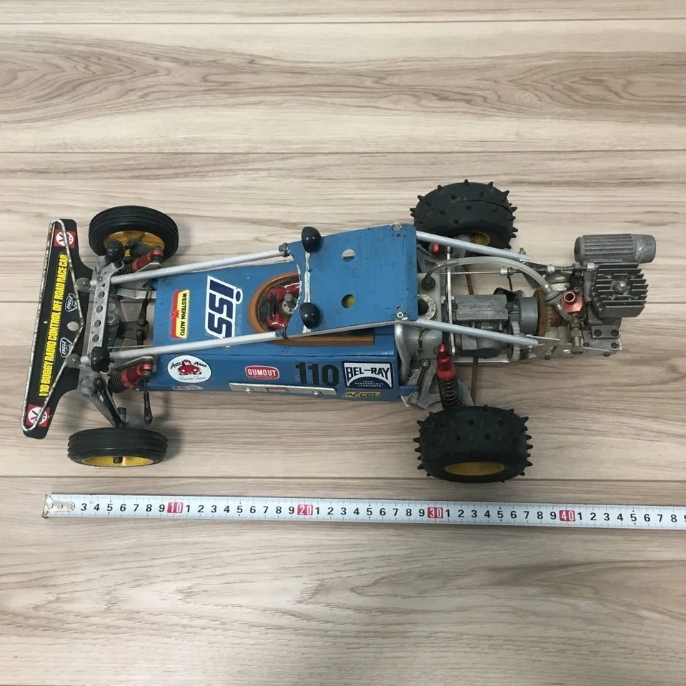 KYOSHO Engine Buggy RC Car Unconfirmed Operation Rear Tire Damage Used - Image 3 of 4