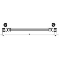 Metzger 4110224 Bremsschlauch FüR Peugeot Citroen C3 C4 Cactus C Elysee 207 207