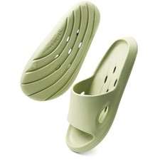 Shower Shoes Quick-Dry Non-Slip Bathroom Slippers 6-6.5 Women/4.5-5 Men Green