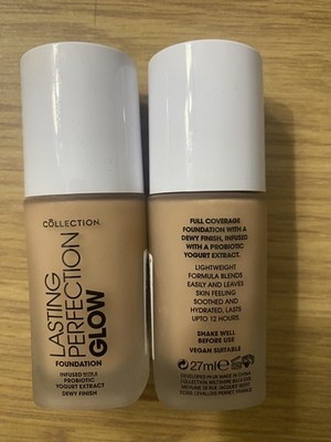 2 x LASTING PERFECTION GLOW DEWY FINISH FOUNDATION Kollektion Buttermilch 10