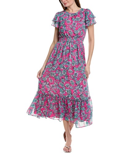 Cece Double Ruffle Maxi Dress Women's Pink M Cece Double Ruffle Maxi Dress Women's Pink M