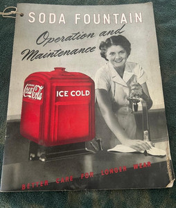 Vtg circa 1942 WWII Coca-Cola Profitable Soda Fountain Operation Manual Book