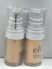 2 PACK - e.l.f. Cosmetics Illuminating Face Primer 0.47 fl oz - Sealed