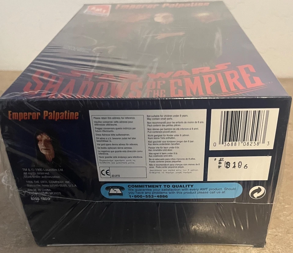Star Wars Emperador Palpatine, kit modelo AMT/Ertl, SELLADO, 1996 Foto 4 de 4