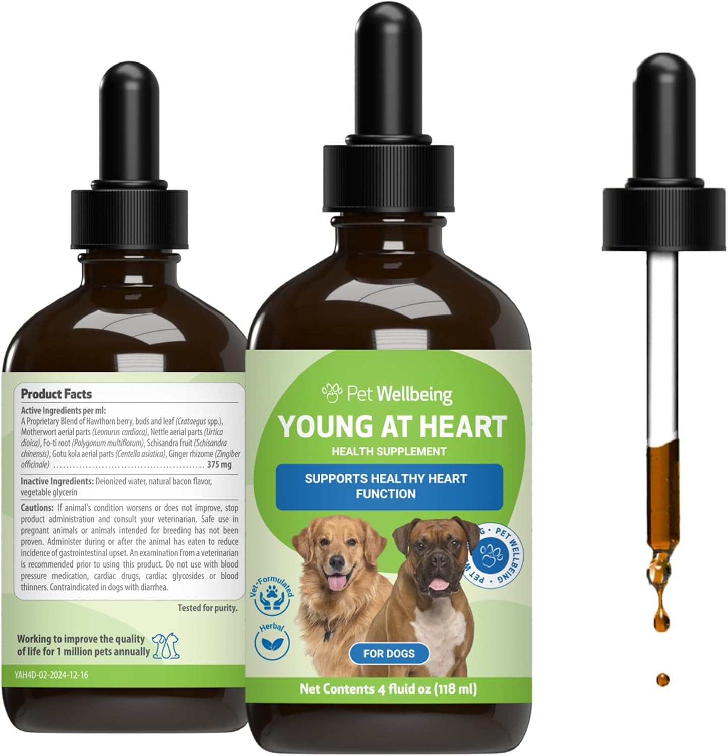 Pet Wellbeing Young at Heart for Dogs & Cats - 118.3 ml (Pack of 1)