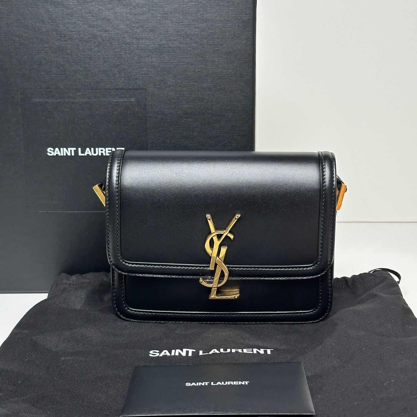 Borsa da sella Saint Laurent Sopra piccola nera crossbody 634306 99082176