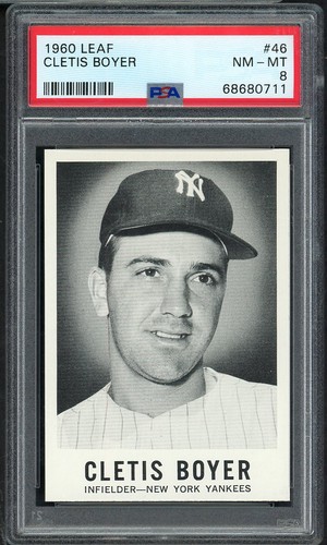 1960 Leaf Cletis Boyer #46 card