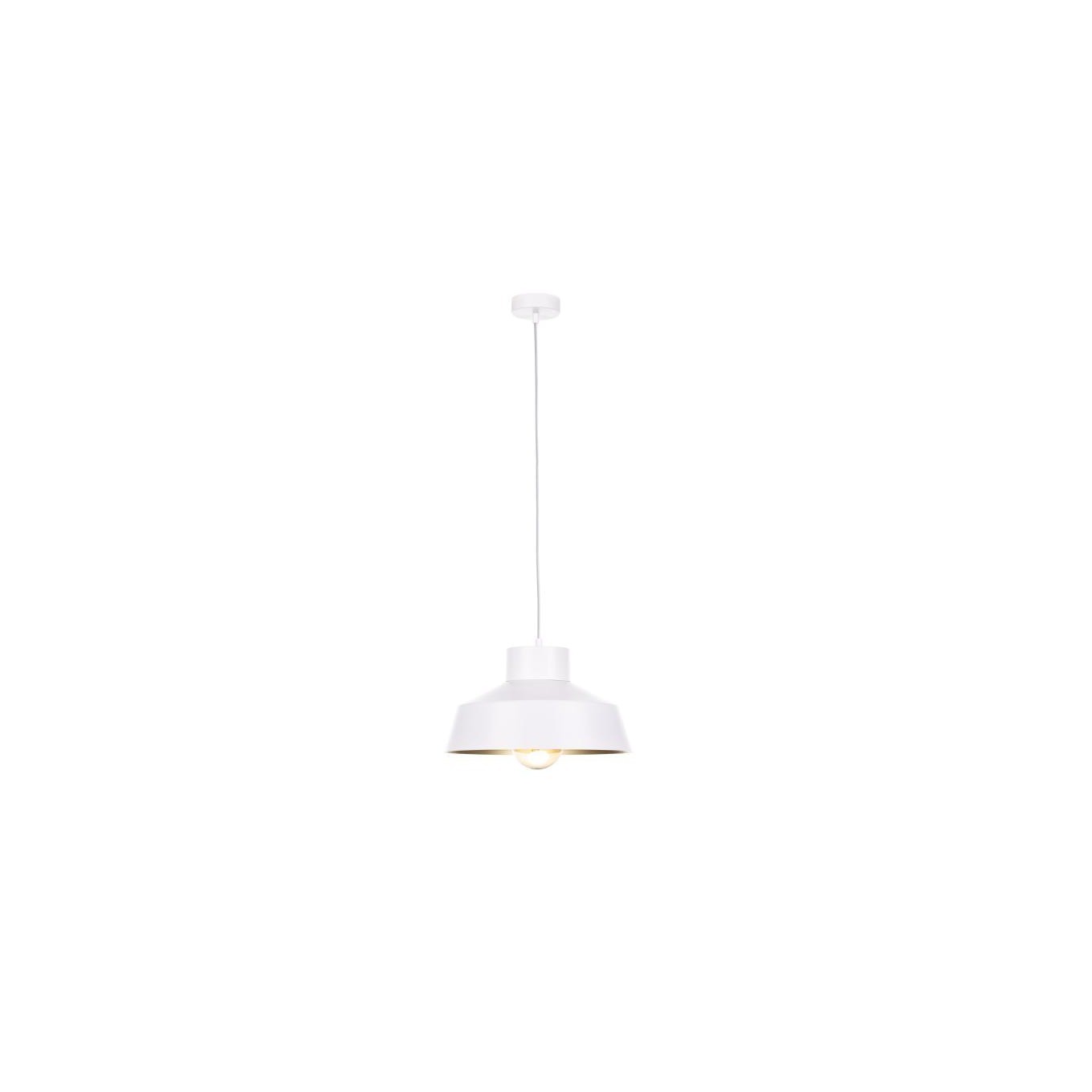 Modern 1xE27 Pendant Lamp MOON WHITE/GOLD 157