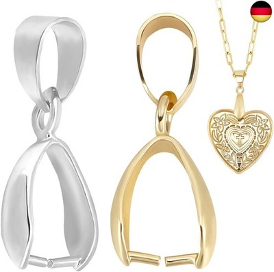 Beebeecraft, 1 Box, 30 Stück 18 Karat Vergoldete Klemmösen Für Anhänger, 925 Ste