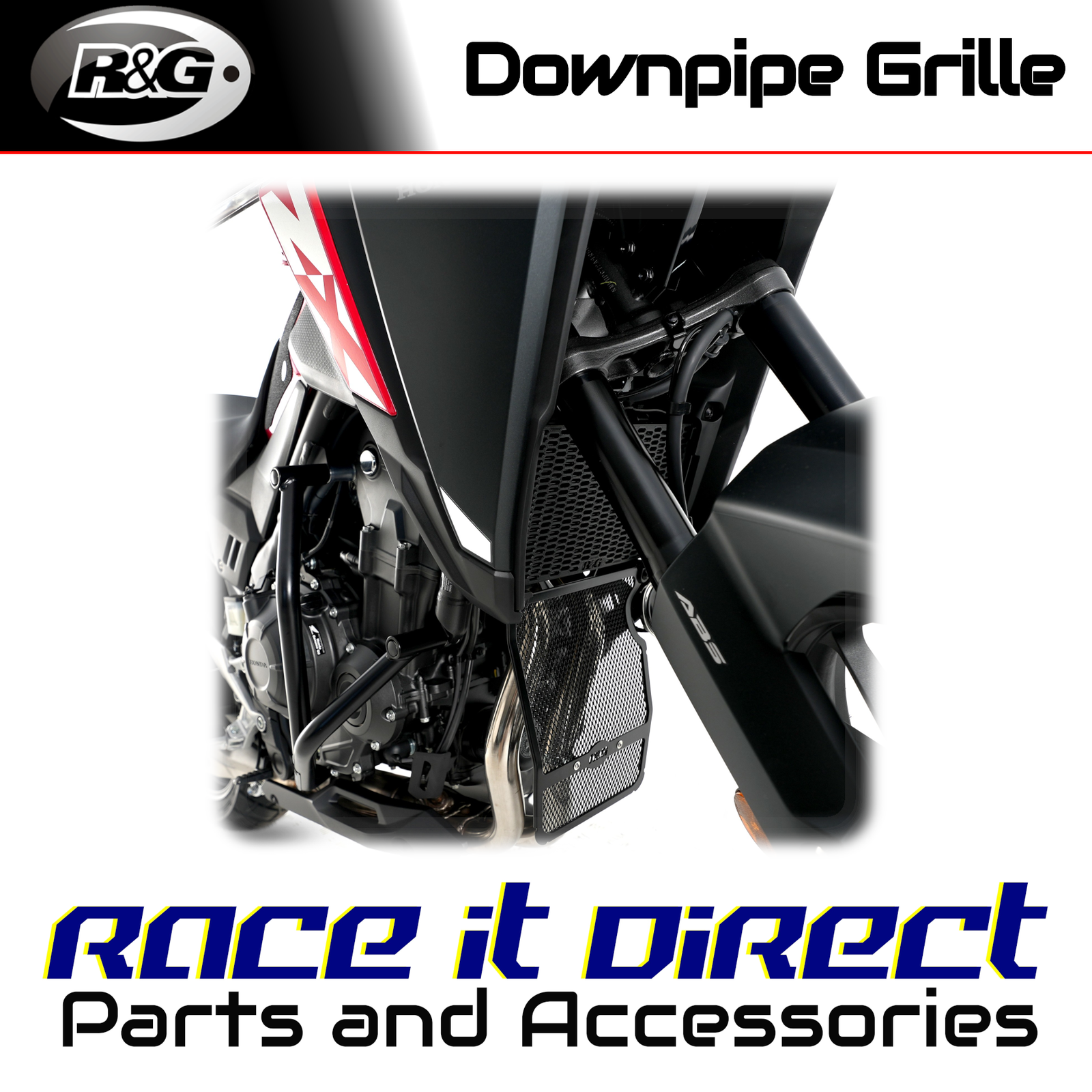 Downpipe Grille for Honda CB400X 2019-2020 Red R&G
