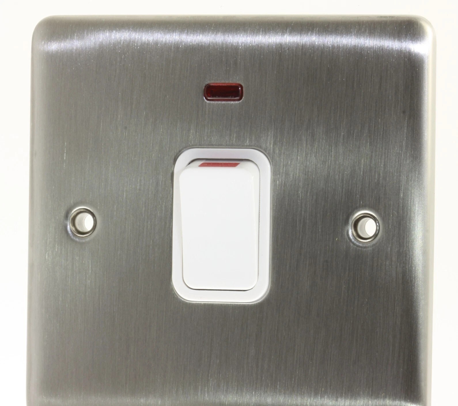 20 amp DP Switch With Neon In Brushed Steel 20a -VE1391SS Deta Vimark Evo