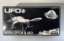 Shado Interceptor And Ufo Diecast Model New Century Alloy Aoshima