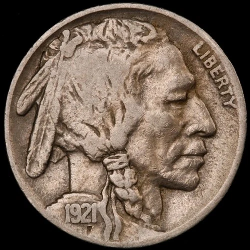 1921 Buffalo Nickel - Semi-Key Better Date - Very Fine VF Scarce *4933
