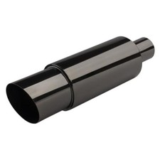 Exhaust Muffler, Straight Through Stainless Steel Exhaust Tip Resonator