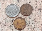 U.S. MINT SET 3 COINS 1937-P BUFFALO NICKEL 1905 INDIAN HEAD 1935-P COPPER PENNY