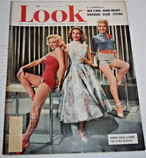 June 30, 1953 Look Magazine - Marilyn Monroe & Lauren Bacall on Cover