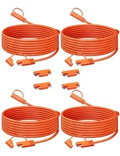 12.5FT SAE to SAE Extension Cable 4-Pack, 16AWG Heavy Duty SAE Cable Quick Di...