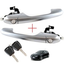 Poignées De Porte Avant Gauche + Droite Pour Alfa Romeo 147 156073261 156073257