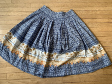 Vintage Liz Claiborne Womens Y2K 90s Boho Floral Maxi Skirt Size 14 Beach Cotton