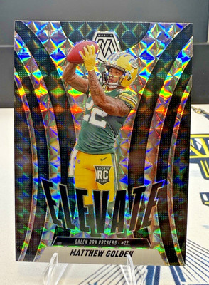 2025 Panini Mosaic - Elevate Matthew Golden #3 Mosaic Prizm (RC) Packers