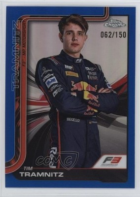 2025 Topps Chrome Formula 1 F3 Drivers Blue Refractor /150 Tim Tramnitz #49 12u8