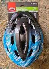 BELL Richter Bicycle Helmet Youth Ages 8-14 Blue/Black Safety Bike Gear NWD
