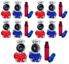 Pack of 5 Service & Emergency Aluminum Gladhands with 5 Grip Handles