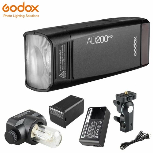 US Godox AD200Pro 2.4G TTL HSS Outdoor Pocket Flash Speedlite W/ S-type Bracket - Picture 2 of 11