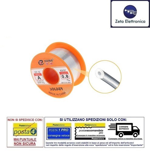 SCHWEISSZINN 0,8mm IN SPULE 50g ELEKTRONISCHES SCHWEISSEN FLIESSEND 2% - Bild 2 von 2
