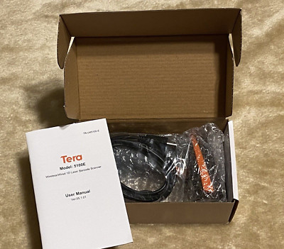 TERA Wireless 1D QR Laser Barcode Scanner Plug & Play Long Distance Transmission