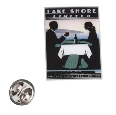 Amtrak Lake Shore Limited Sammleredition Michael Schwab Acryl Reversmütze Pin