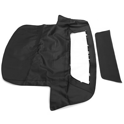 Black Convertible Soft Top w/ Window Fit 1986-93 Chevy C4 Corvette For COR86989