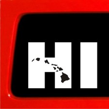 Sticker Connection Hi Hawaiian Islands Hawaii Bumper Decal For Car Truck