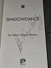 Shadowdance by Robin Wayne Bailey Papeback 1996 Uncorrected Proof Signed 