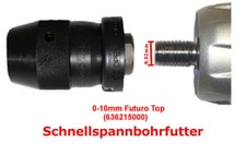Metabo Schnellspannbohrfutter Futuro Bohrmaschine 3/8" 24 UNF 0-10mm (636215000)