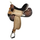 Barrel Saddle Barrel Racer Conchos & Floral Tooling Full Qh Bars 14" 15" 16" New