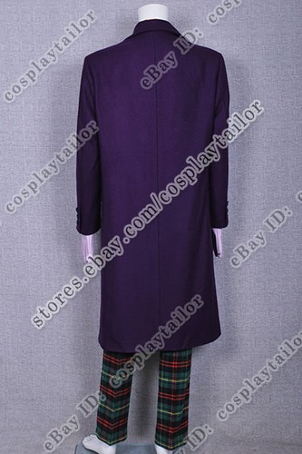 Costume Batman Cosplay Joker Cappotto Viola Tuta Halloween Squisito Nei Dettagli - Foto 6 di 10